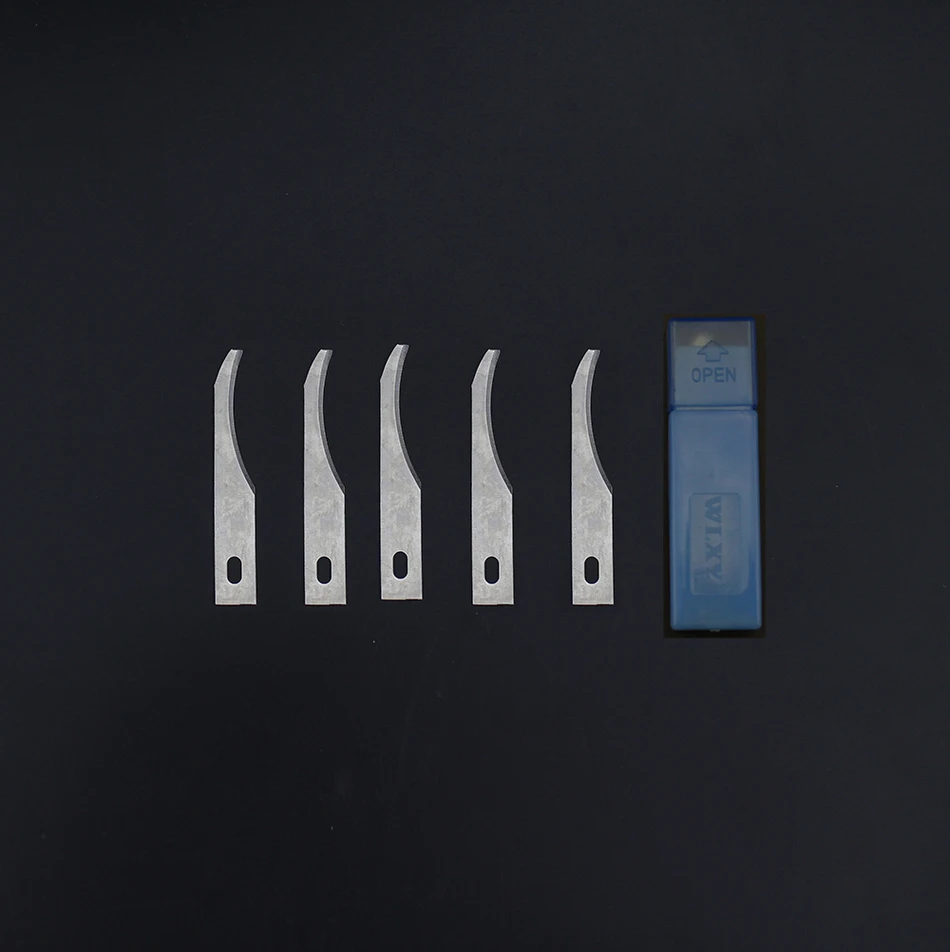 

5 pcs Tool PCB Repair bent Blades Wood Carving Tools for Engraving Craft Sculpture Knife Scalpel Cutting