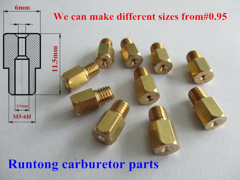 

12 pieces MIKUNI RX100 AX100 TZR125 150 TM24 27 28 motorcycle carburetor main nozzle carburetor main jet /injector