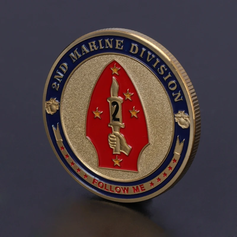 

Commemorative Coin Marine Corps 2nd Marine Division Collection Art Gift Souvenir gifts commemoration FY