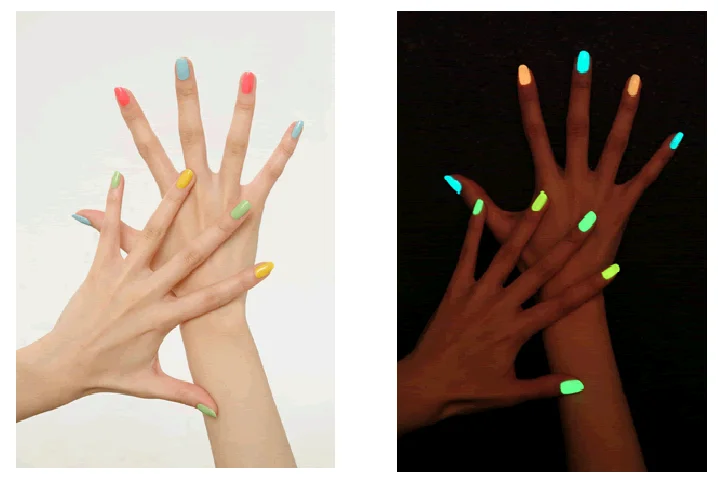 

20 colors series of Fluorescent Neon Luminous Gel Nail Polish for Glow in Dark Nail Varnish quick dry nail polish 5.24