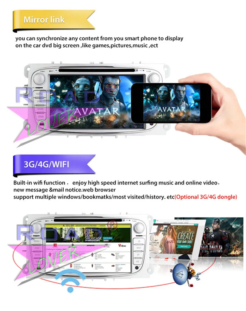 Best TOPNAVI 4G+32GB New Android 8.0 Octa Core Car Media Center DVD Player For Ford Mondeo Focus Stereo GPS Navigation 2Din Audio 3G 11