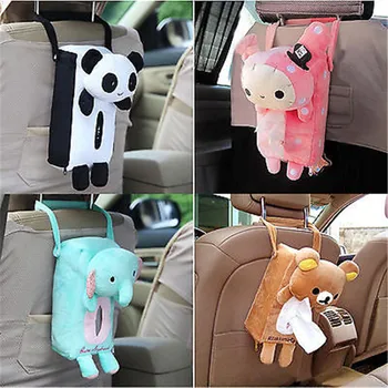 

2019 Napkin Cases Lovely Animal Tissue-boxes Car Back Hanging Paper Towel Holders Home Office Automobile Cover-paper Case