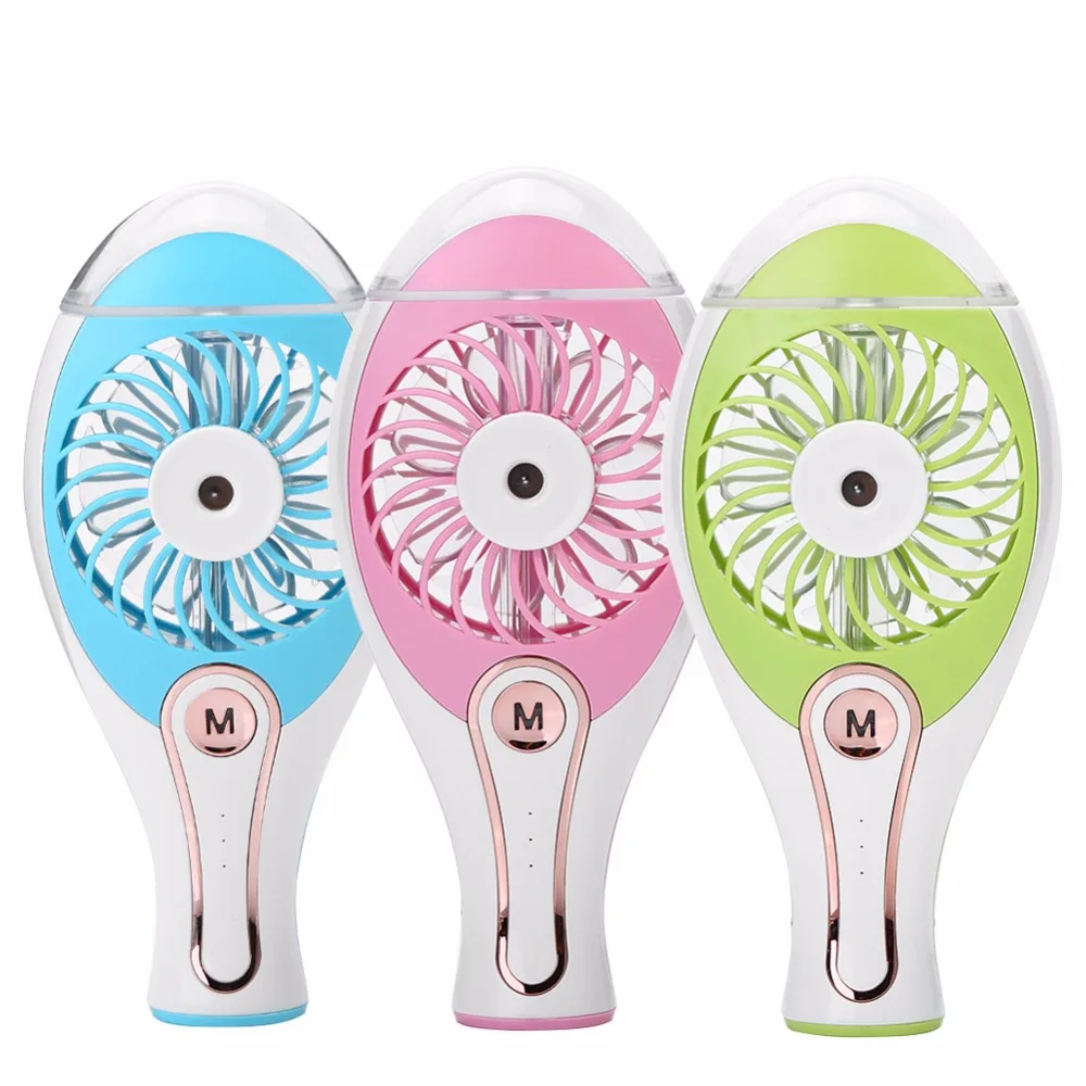 

Portable Handheld USB Charging Mini Electric Fan Rechargeable Misting Mist Maker Humidifier Fans Air Condition Cooler Appliance
