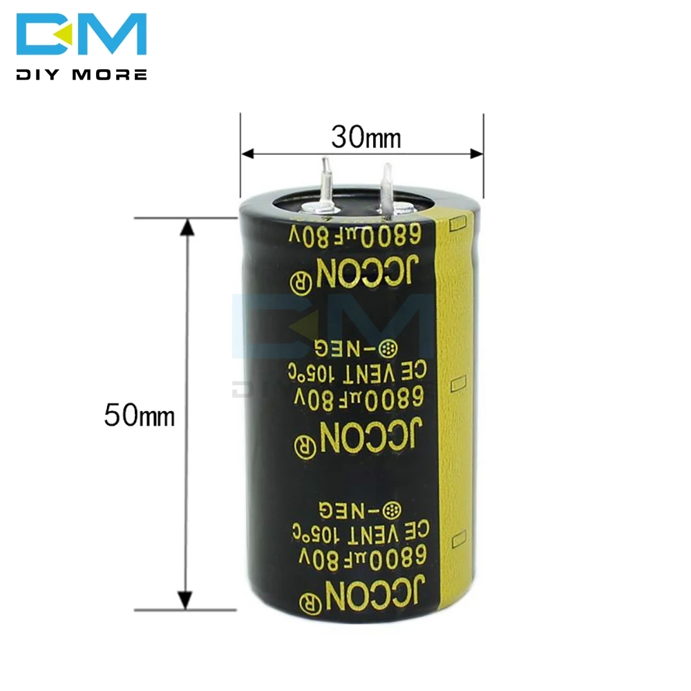 80V 6800 мкФ 30X50mm 30X50 алюминиевый электролитический конденсатор высокая частота низкое сопротивление через отверстие конденсатор 30*50mm diymore