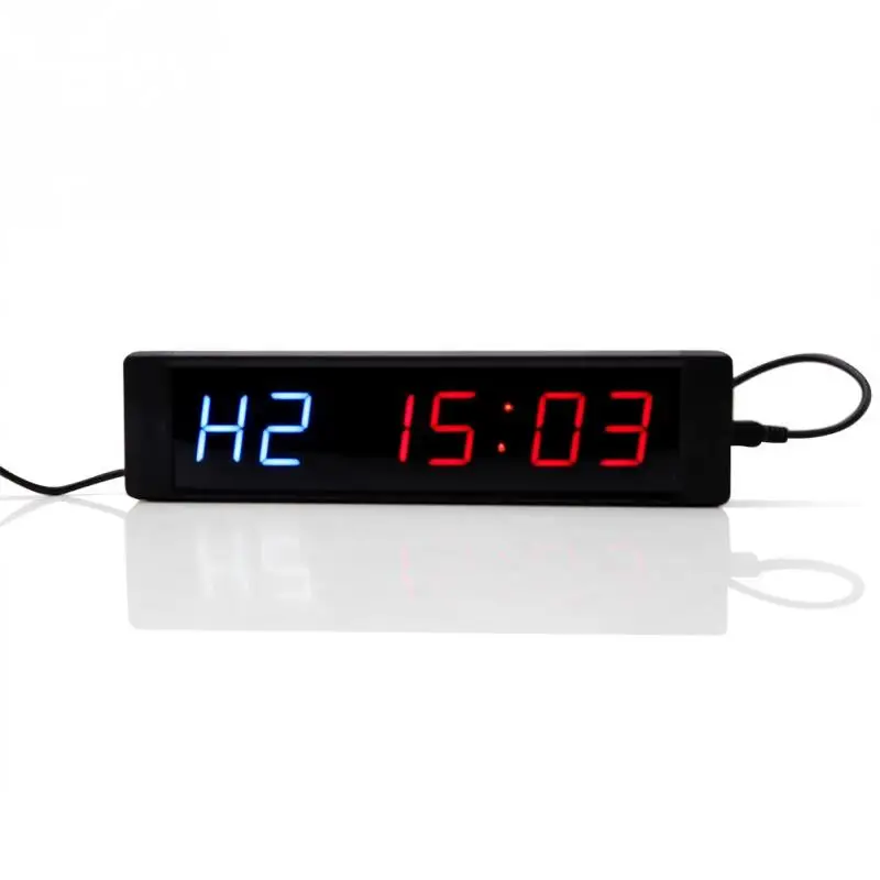 

Programmable Training Timer LED Display Interval Timer Wall Clock with Remote for Gym Fitness Training