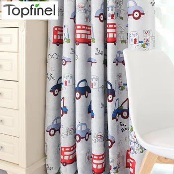 

Top Finel Cartoon Car Curtains for Kids Bedroom Beautiful Boys Girls Room Curtains Drapes Ready Made Window Curtains Blackout