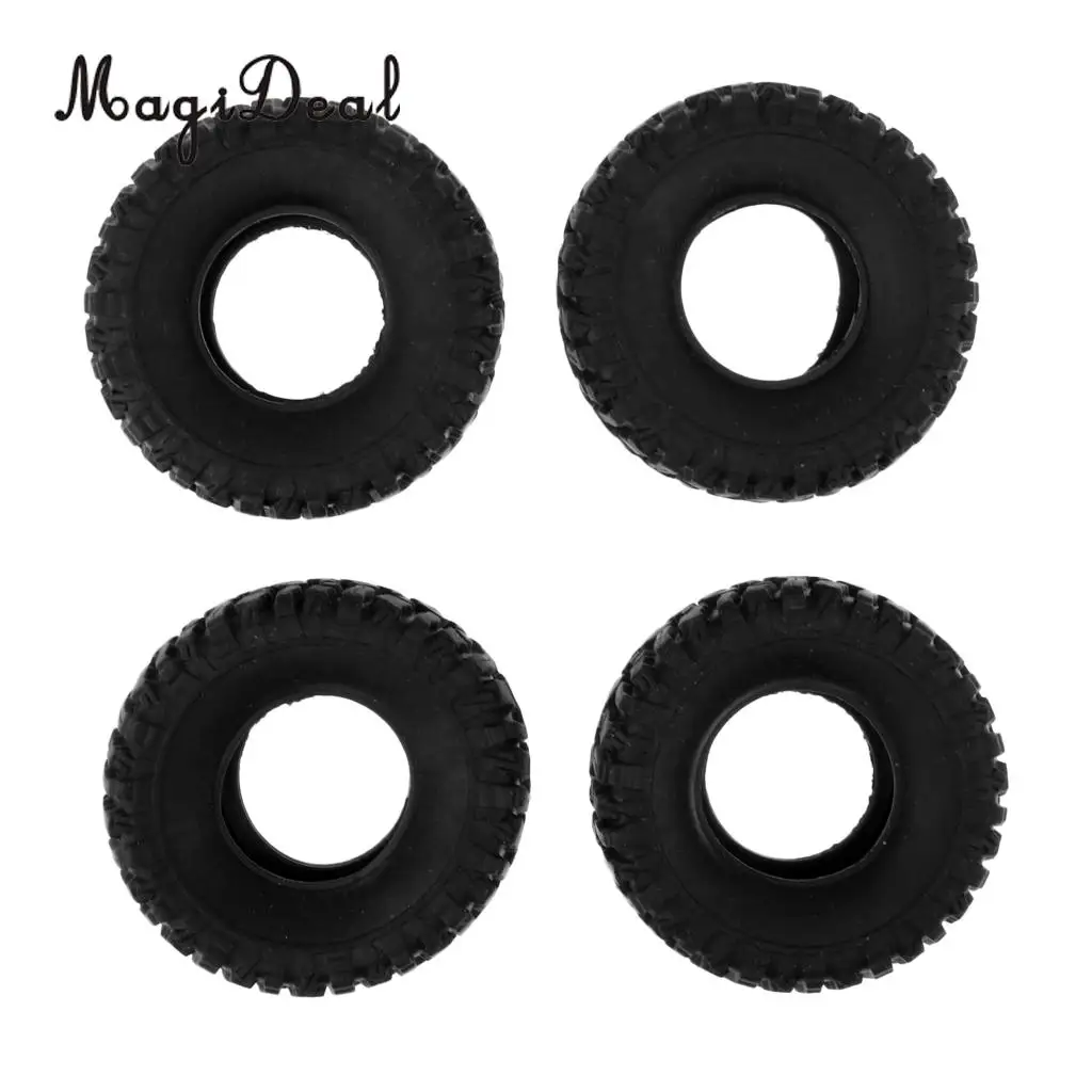 4pcs Rubber Wheel Tire Tyre for RC 1/16 Climbing Crawler Car WPL B-1/B-24/C-14/C-24/B-16 Truck Spare Parts Accessories