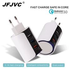

EU/US/UK USB Power Charger Adapter Universal Fast Charge QC 3.0 Mobile Phone (Quick 2.0 Compatible) For iPhone Samsung Huawei
