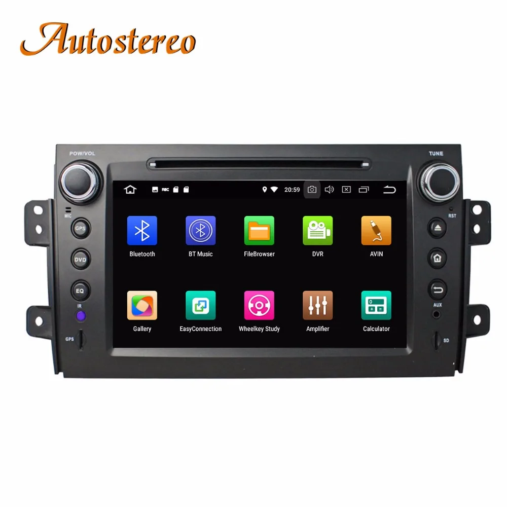 Cheap Autostereo Android 8 4+32G Car DVD Player GPS navigation For Suzuki SX4 2006-2012 head unit multimedia player tape recorder 1