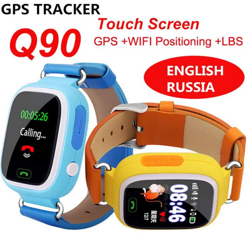 

GPS WIFI Smart Watch Child Touch Screen SOS Location Finder Device Tracker Kid Safe Anti Lost Monitor Smartwatch Q90 Q50 F31
