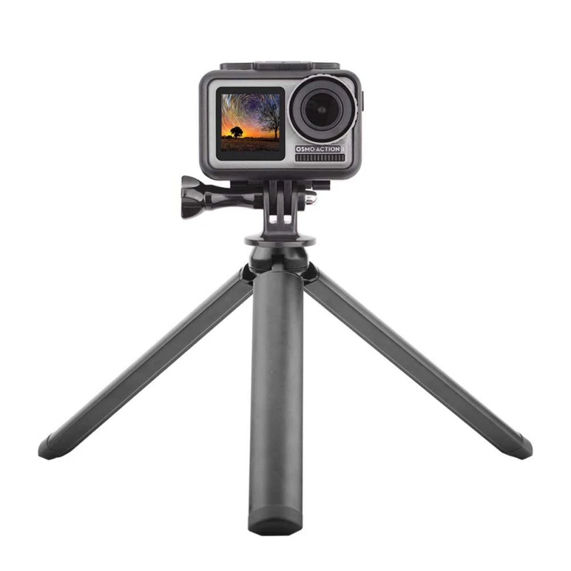 

Anti-slip Aluminum-alloy Action Camera Metal Stabilizer Camera Tripod Mount Black Small Tripod Stand For DJI OSMO ACTION