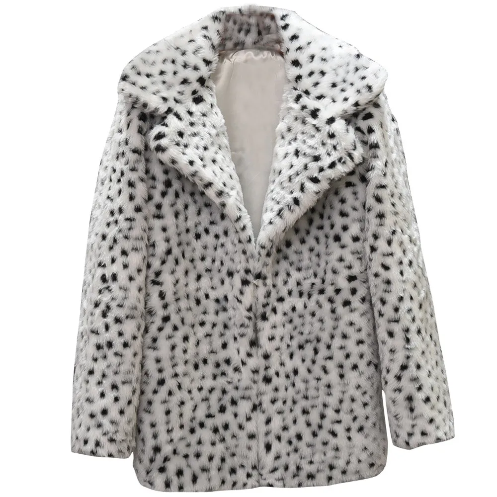 Пальто и куртки женские повседневные теплые зимние топы женские леопардовые принты пуловер Джемпер Женская куртка 2018Oct11