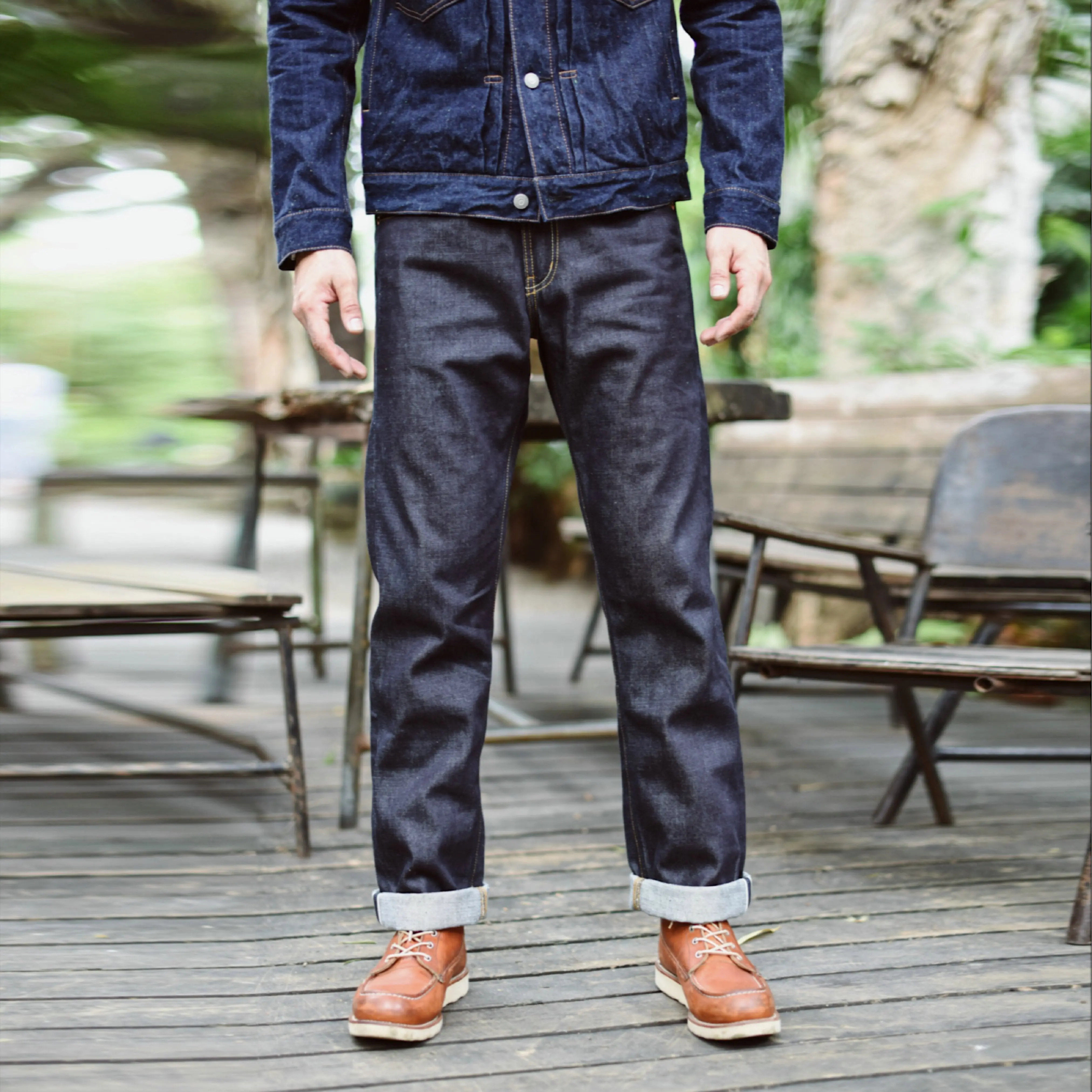SauceZhan 316XX Casual Selvedge Jeans Raw Denim Jeans