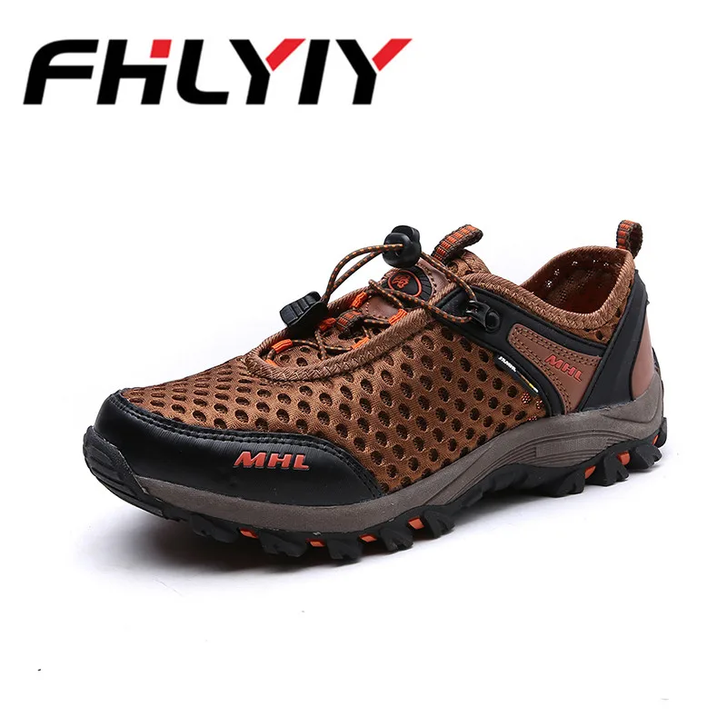 

2018 Man Mesh Summer Breathable Mountain Climbing Shoes Outdoor Antiskid Hunting Casual Shoes High Quality Male Fashion Footwear