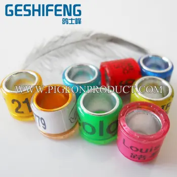 

Hot sale 8mm colorful racing pigeon rings