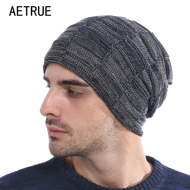 

Skullies Beanies Men Winter Hats For Men Women Knitted Hat Bonnet Fashion Caps Warm Baggy Mask Brand Cap Beanie Men's Hat 2018