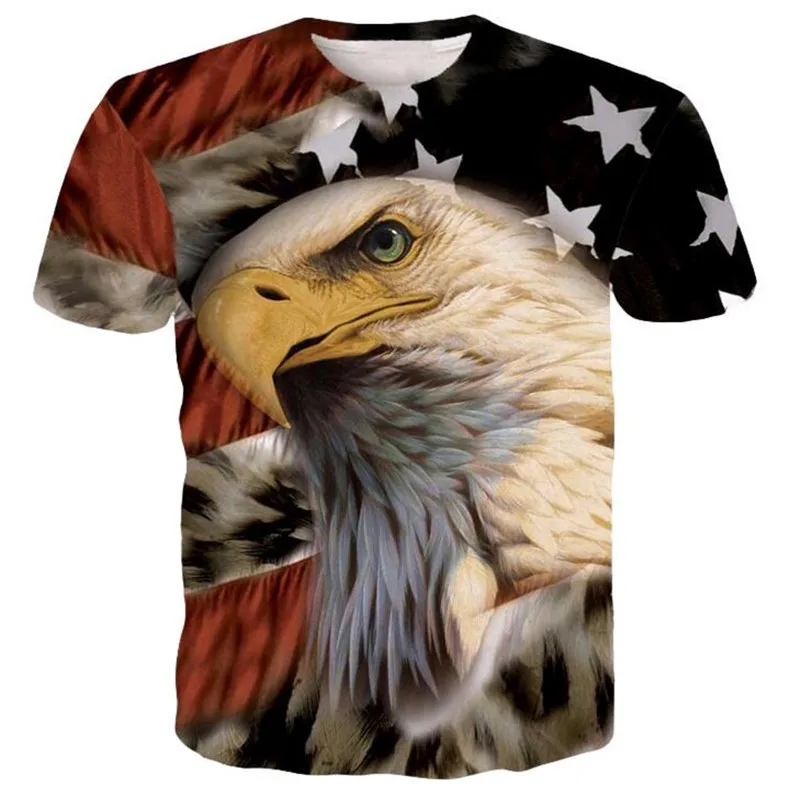 

New Funny Time Letters T Shirts Tee Religion Buddha Print Tshirts Men/Women Cool USA Flag Eagle 3D T Shirt Tees Dropship