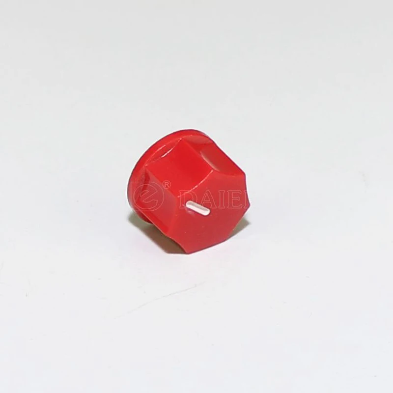 100PCS KN-1250 Small ABS Fluted Black Pedal Knob With Set Screw
