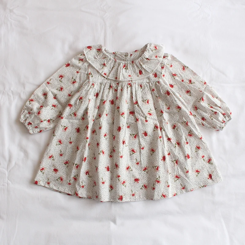 

2019 New Stylish Girls Printed Dress Autumn Long Sleeve Kids Girls Dresses 1-6 Years