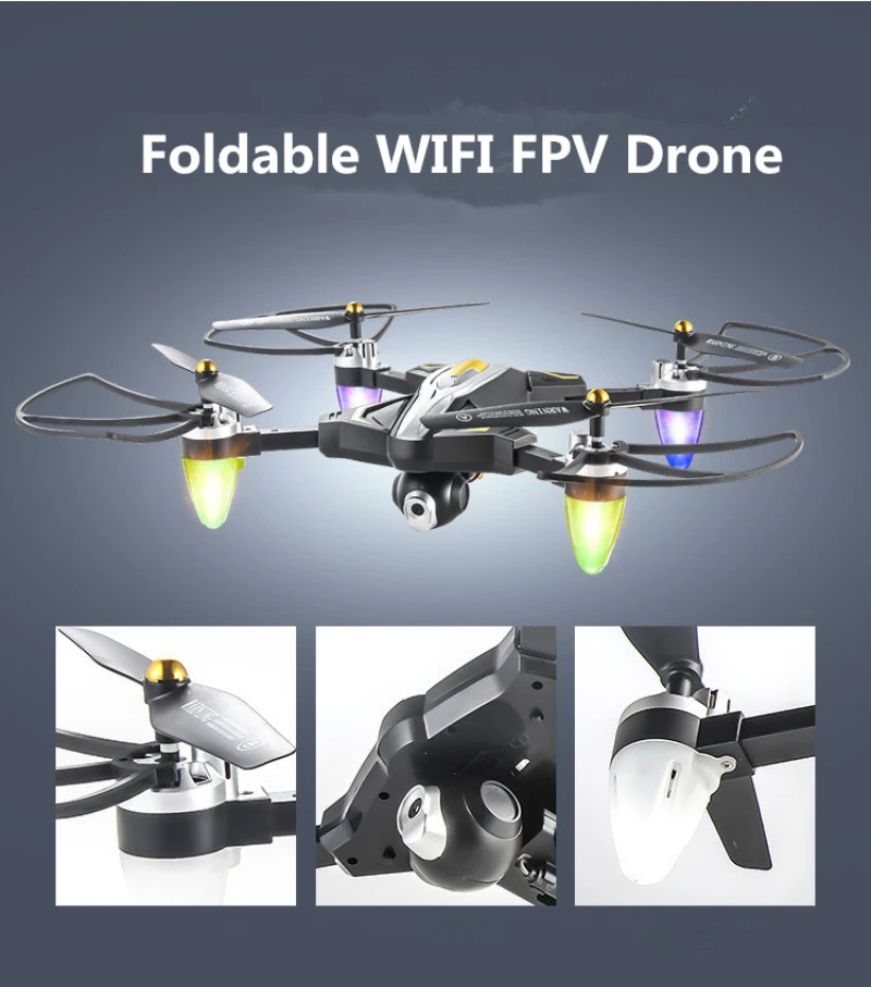 

2.4G 4CH 6-axis Remote Control Drone With 2MP Camera Real-time Transmission aerial fixed height Headless Mode Speed Switch Gifts