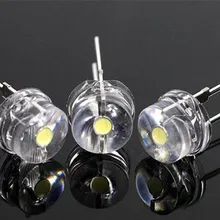 1000 шт. 8 мм соломенная шляпа Светодиодный светильник из бисера Белый светильник 0,5 Вт f8мм мощность 0,5 Вт шляпа светильник-светодиод красный/белый/желтый/зеленый/