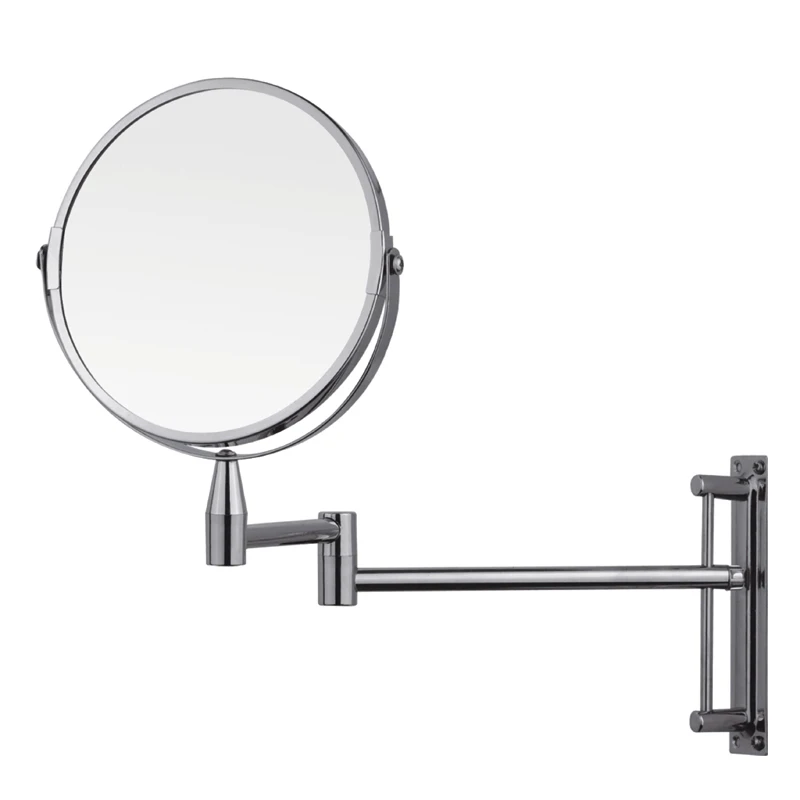 Bathroom wall retractable folding double faced cosmetic beauty dressing