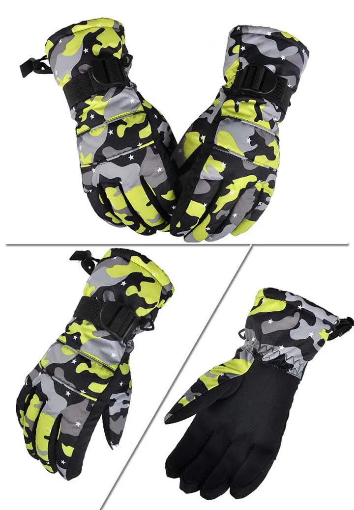 Зимняя спортивная Luvas Для мужчин Esquiar перчатки Для женщин руки теплые перчатки утолщенной Водонепроницаемый Хлопок Мужской Deportes высокое