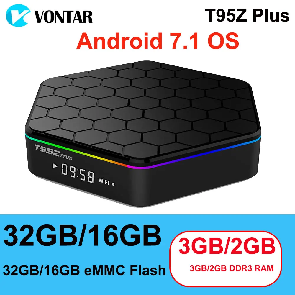 T95Z Plus Smart Andorid 7.1 TV BOX 2GB/16GB 3GB/32GB Amlogic S912 Octa Core 2.4G/5GHz WiFi BT4.0 4K Media Player pk X96 Q Plus цена T95Z Plus Smart Andorid 7.1 TV BOX 2GB/16GB 3GB/32GB Amlogic S912 Octa Core 2.4G/5GHz WiFi BT4.0 4K Media Player pk X96 Q Plus цены онлайн