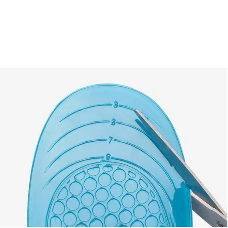 JUP 3 Pairs Silicon Gel Can Be Free to Cut Breathable  Orthotic Arch Support Massaging Insoles Military Training Shock Absorber