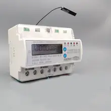 3 Phase 60A remote control wifi smart Din rail energy meter kwh with over under voltage current protection RS485