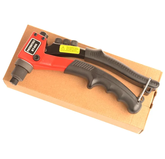 Rivets Gun 8″ (200MM) Single Hand Blind Rivet guns Manual Riveting Tool Hand Heavy Hand Tool Manual Mandrels one-hand operation