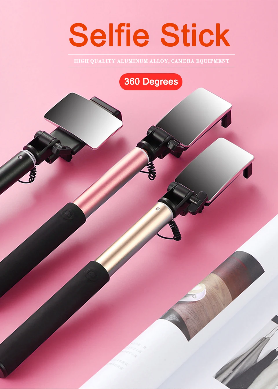 2019 New Arrivals Selfie Stick Bluetooth With Button For Android IOS System Tripod Selfie Stick Universal Mobile Phone (1)