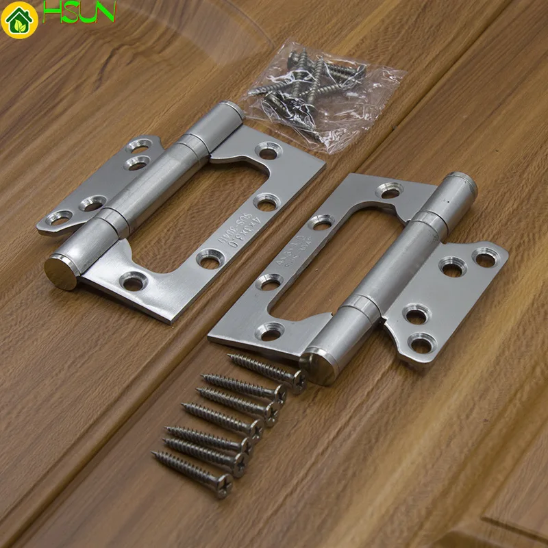

4 inch 3.0mm stainless steel hinge Positive axis folding hinge Slotless solid wood door hinge 2 pcs