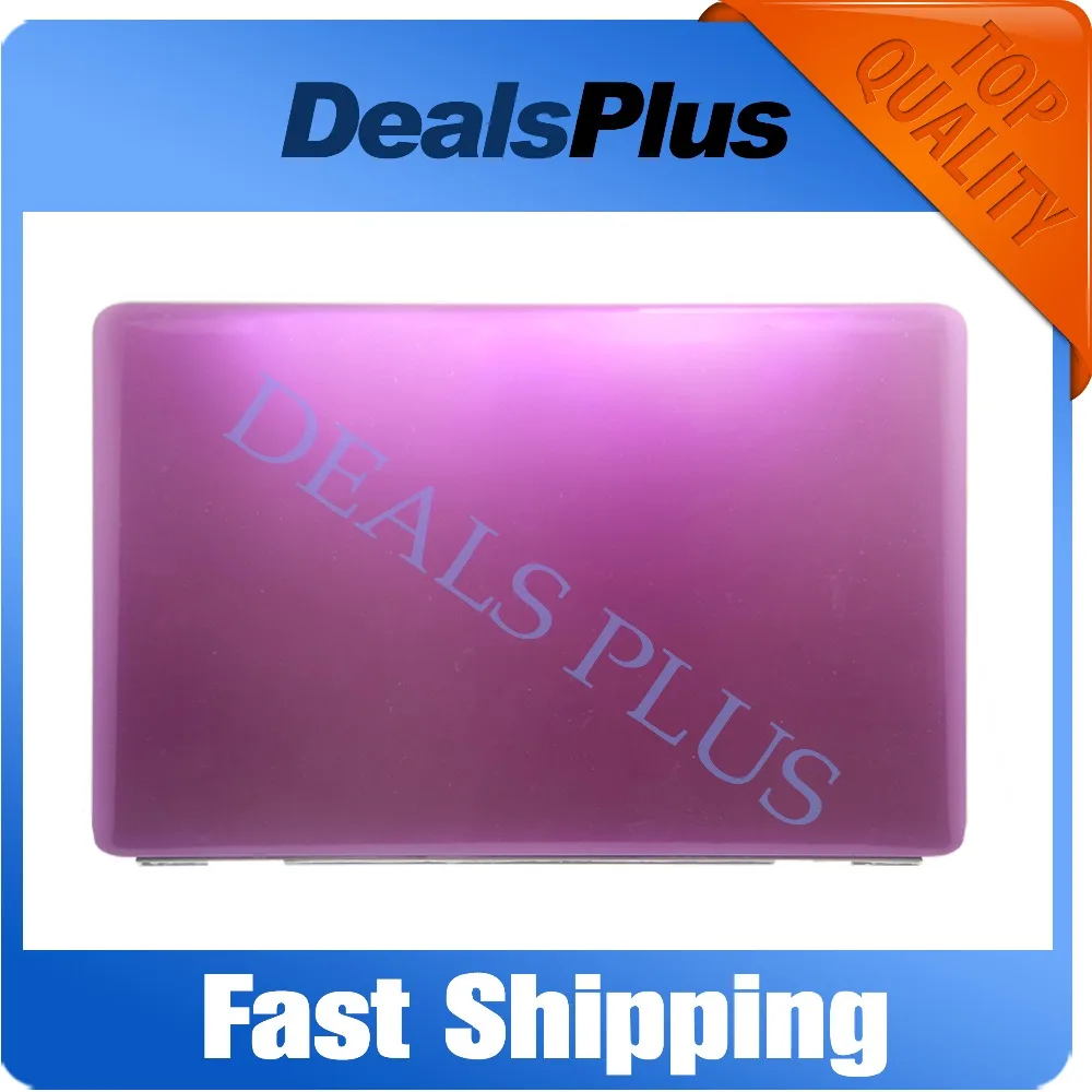 Replacement New Purple Laptop LCD Back Cover Case A Shell with Hinges