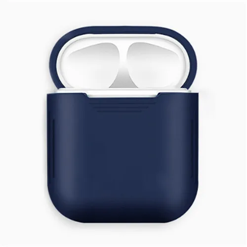 Силиконовый ТПУ Bluetooth беспроводной Чехол для наушников для Apple Airpods защитный милый чехол Аксессуары для кожи зарядная коробка для air pods - Цвет: blue