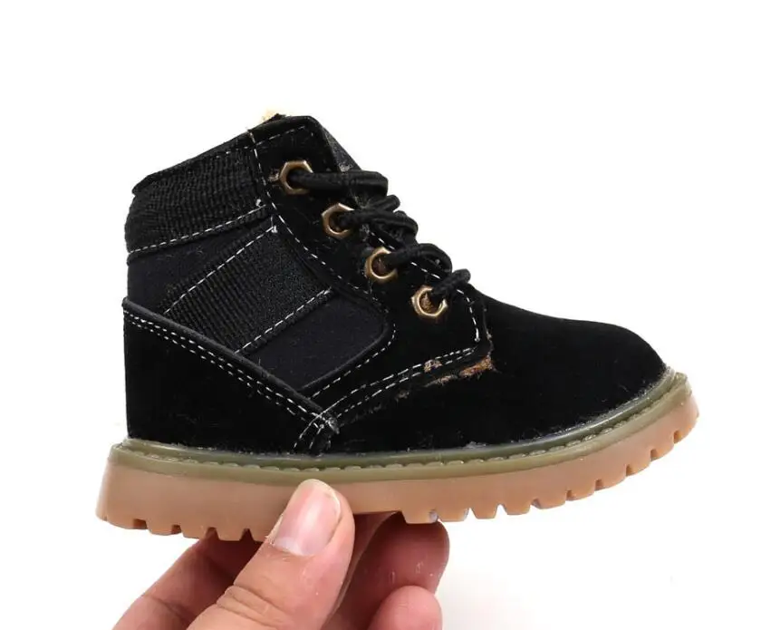 Plush children cotton snow boots-21