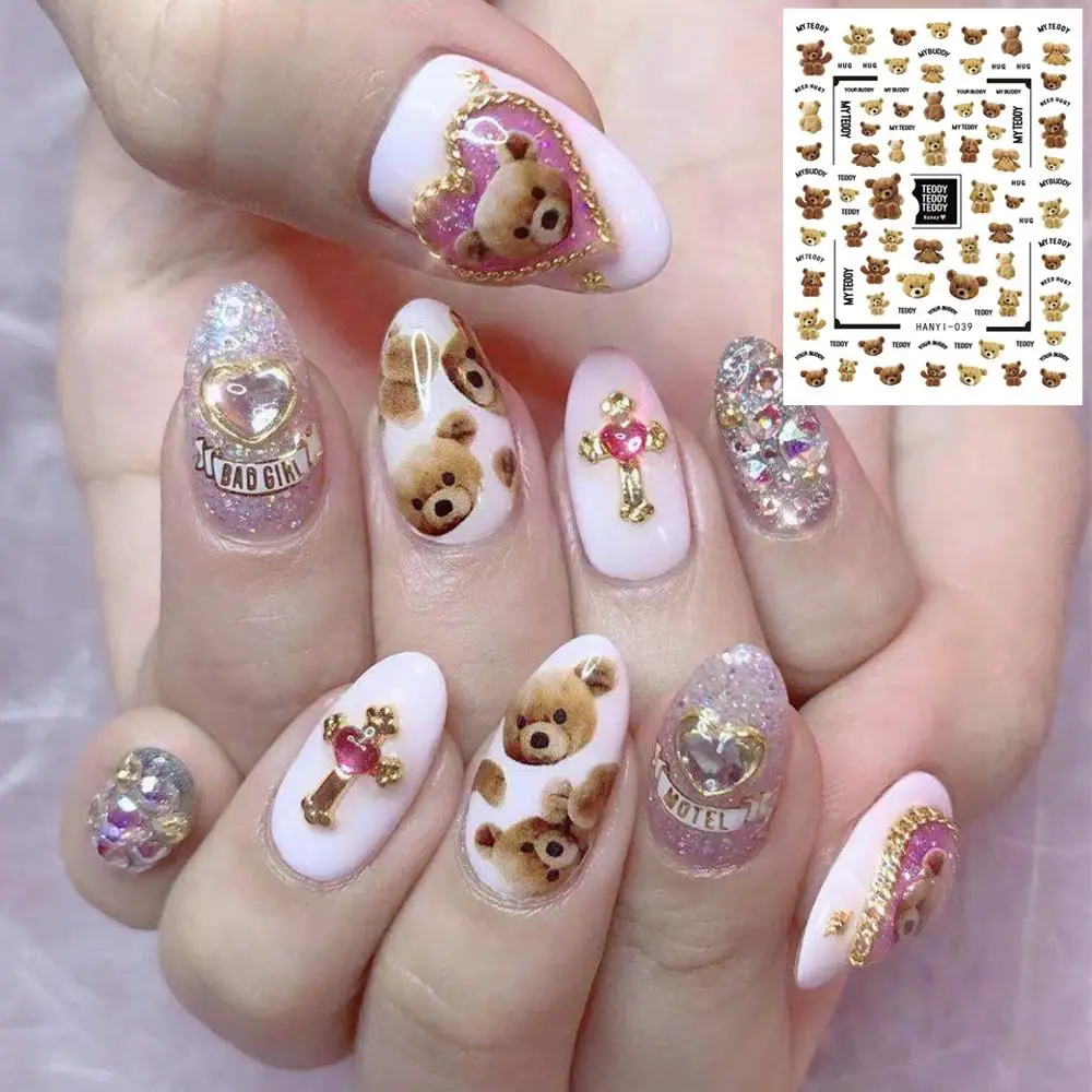 Серия HANYI BEAR шаблоны для самостоятельного изготовления инструментов ногтей