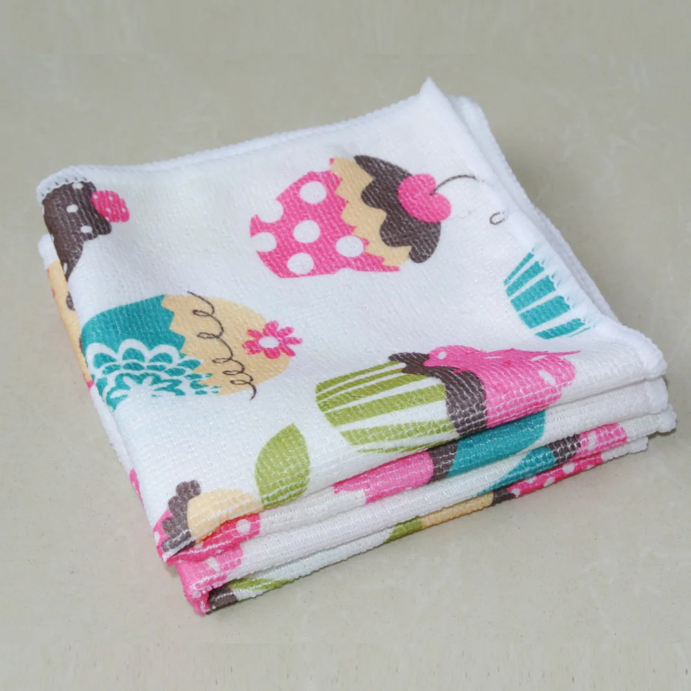 

Green World 2pcs/set 30x30cm microfiber cleaning towel, clean cloth, drying towel ,swimming towels,kitchen clean cloth