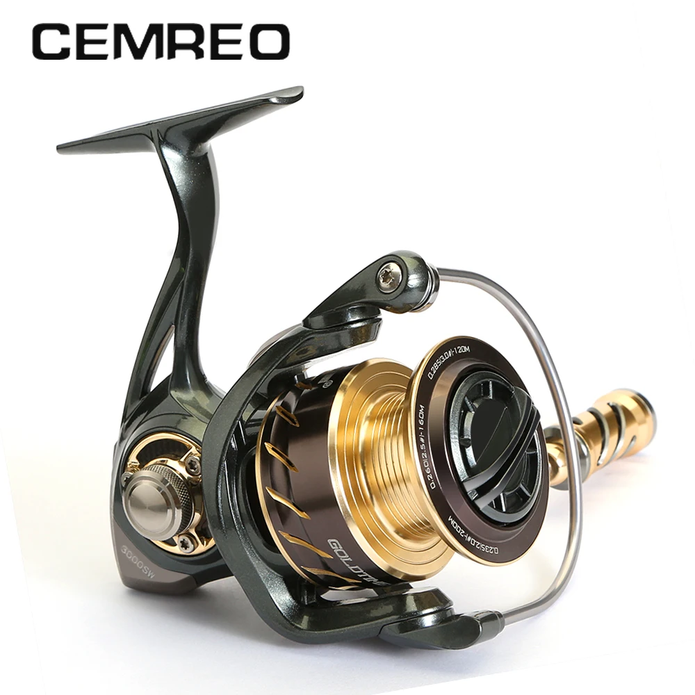 Cemreo بكرة لف صنارة صيد بكرات 2000 3000 5.2: 1 11 + 1 كامل ميتال جديد مقاومة للماء 12-14 كجم ماكس السحب ل الصيد باس Cemreo بكرة لف صنارة صيد بكرات 2000 3000 5.2: 1 11 + 1 كامل ميتال جديد مقاومة للماء 12-14 كجم ماكس السحب ل الصيد باس