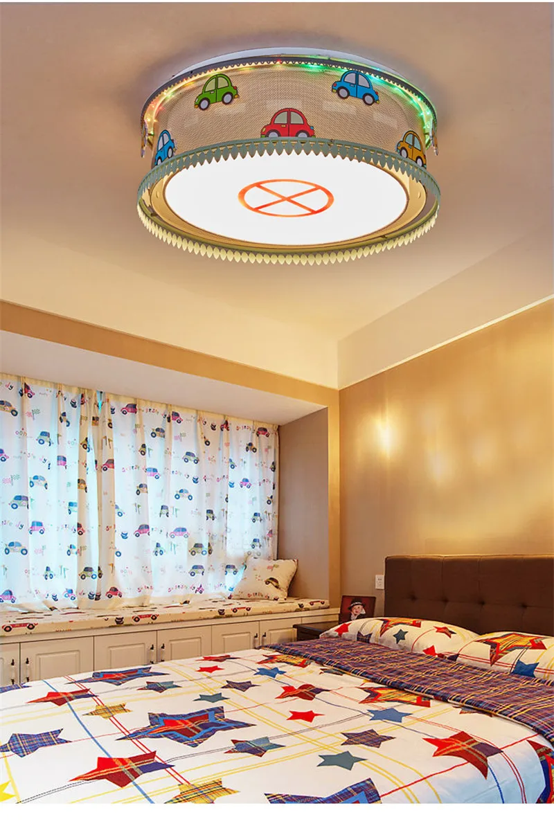 Quarto da Menina do Miúdo Proteção para os Olhos Luz de Teto do Carro Led para o Menino Arte Moderna Deco Criativo Lâmpadas Crianças Quarto Luz Berçário Lâmpada 7 Luzes e Iluminação