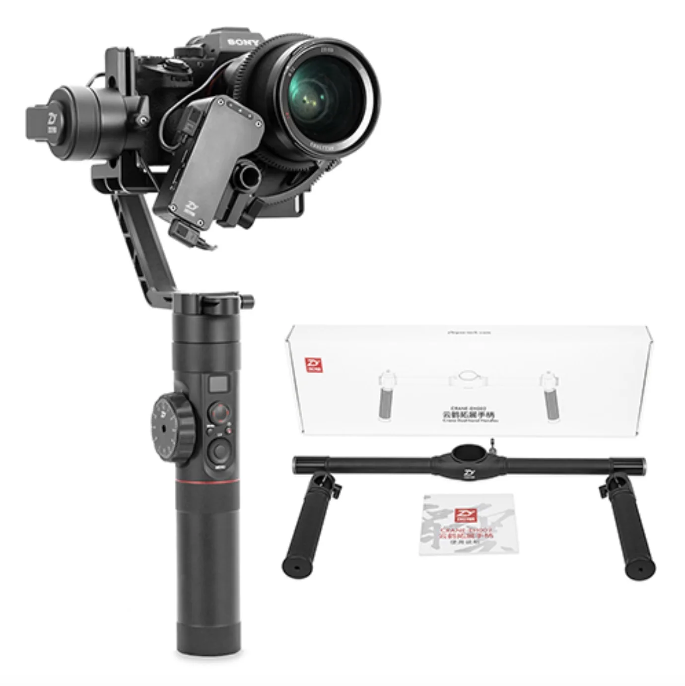 Zhiyun официальный кран 2 3-Axis Камера стабилизатор для всех моделей беззеркальная камера DSLR Canon 5D2/3/4 с сервоприводом для непрерывного изменения фокусировки камеры - Цвет: Серый