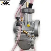 ZS-Racing High Quality 34 36 38 40 mm Keihin PWK Carburador Motorcycle Motocross Carburetor For All 250cc Larger ATV Dirt Bikes