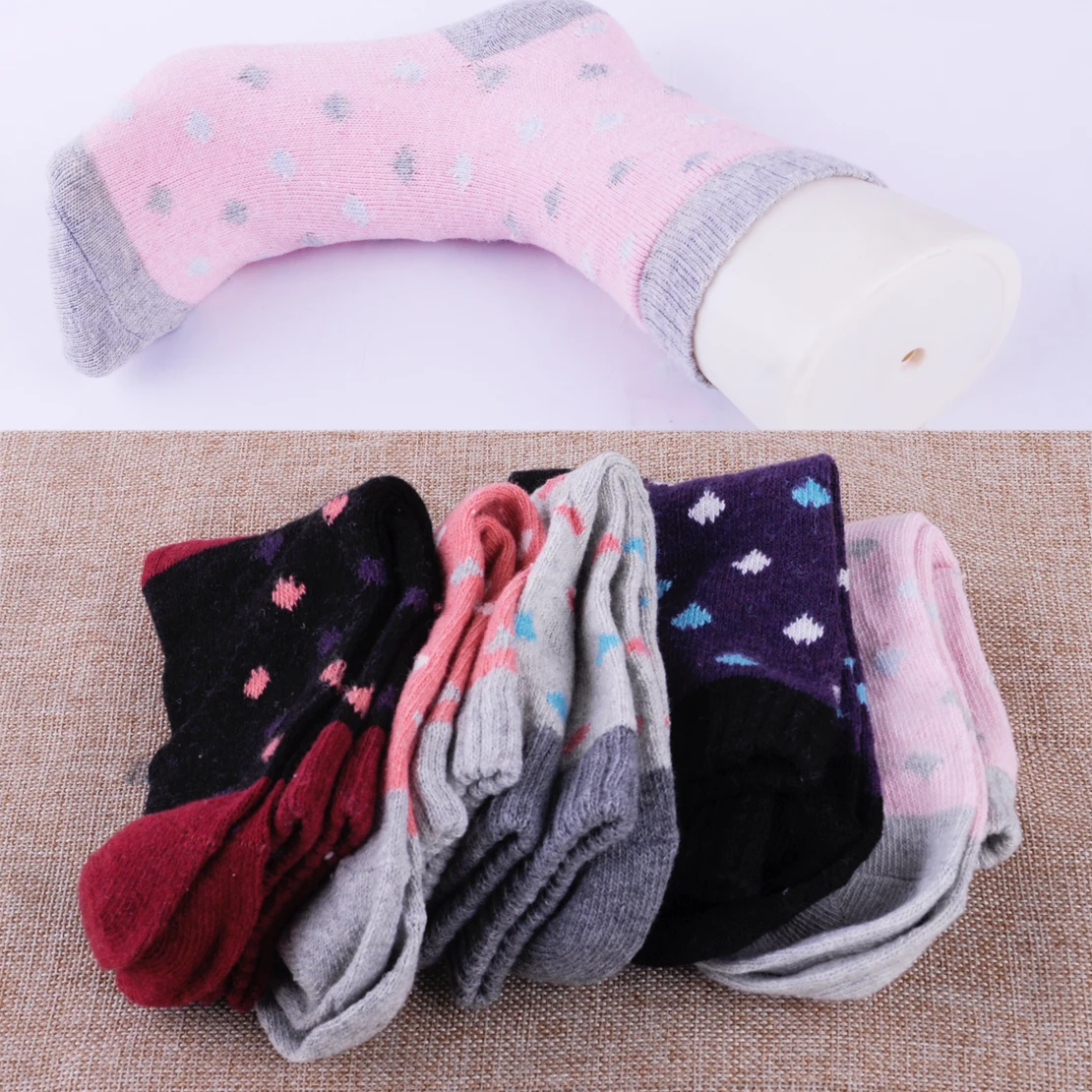 5 пара кашемировый Для женщин утолщаются Термальность мягкие Повседневное зимние носки мягкие Повседневное носки выше лодыжки высокие носки комплект