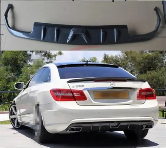 

JIOYNG 4 Outlet Car Rear Bumper Lip, Auto Car Rear Diffuser For Mercedes-Benz W212 W207 C207 E200 E260 E350 Coupe 2013-2018