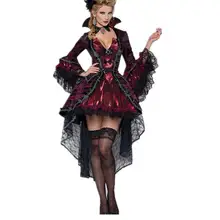 2016 New Halloween Costumes For Women Vampires Vixen Costume LC8922 Deguisement Adulte Sexy Fantasias Femininas Halloween Menina