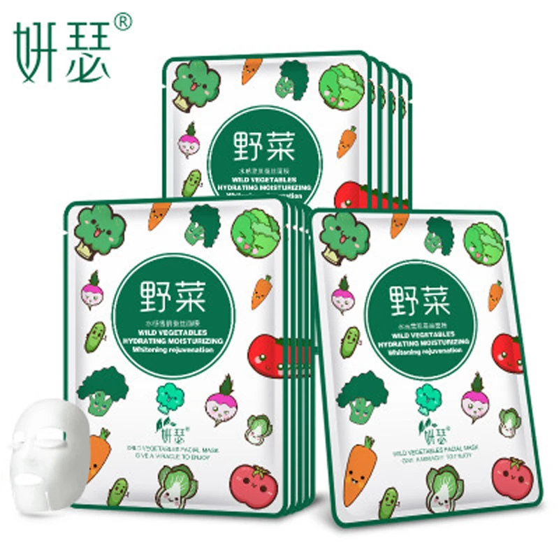 

Skin Care Vegetables Mask Face Deep Cleaning Acne Blackhead Treatment Hydrating Moisturizing Facial Masks