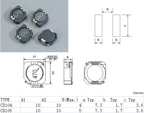 API SPD74-103M Fixed Inductors 10uH 20% .049ohm Shield LOT OF 30 PCS API SPD74-103M Fixed Inductors 10uH 20% .049ohm Shield LOT OF 30 PCS