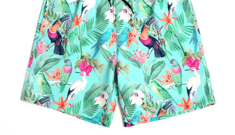 flower bird printing women men swimwear sunga summer honeymoon vacation couples swimsuit trend women men swim trunk shorts boxer