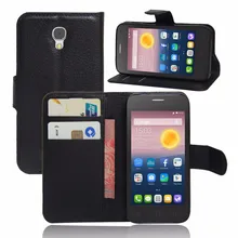 Чехлы для телефонов Alcatel Pixi First 4024D, 100 шт/партия, чехол из искусственной кожи Кошелек защитный чехол для Alcatel Pixi First 4024D