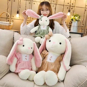 

1pc 50/70/90cm Big Soft Long Ears Rabbit Plush Animals Toys Stuffed Bunny Toys Baby Kids Sleeping Mate Toys Baby Birthday Gifts